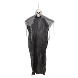 Maxbell Halloween Horror Skeleton Hanging for Indoor Outdoor Wall Bar Decor Black