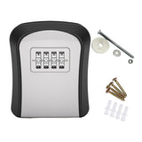 Maxbell Key Lock Box Sturdy Key Storage Box for Office Outdoor House Keys Room Cards Gray