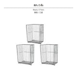 Maxbell Multi-Function Wall Mounted Backpack Storage Rack, No-Drill Organizer Shelf, Thickened Carbon Steel, Large Capacity, Home Dormitory Bedroom School, Easy Install, Black/ivory Black 3 Tiers