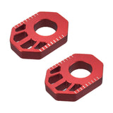 Maxbell 1 Pair Dirt Bike Rear Axle Blocks for Honda Crf300L 2021-2022 Motorbike Red