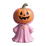 Maxbell Halloween Miniature Pumpkin Figurine Statue for Bookshelf Tabletop Farmhouse Style A
