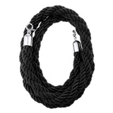Maxbell Twisted Barrier Rope Queue Nylon for Post Stands Exhibition Crowd 3&2m Black