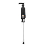 Maxbell Folding Cane Seat Three Legged Walking Cane with Stool for Seniors Women Men Black