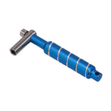Maxbell Alloy Drum Key Metal Easy to Use Drum Wrench Rack Drum Component L Shaped Key blue
