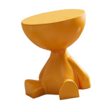 Maxbell Side End Table with Storage Bedroom Statue Farmhouse Small Cute Coffee Table Orange