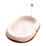 Maxbell Kitten Interactive Toy Play Grinding Claw Training Toys Cat Scratching Board with Spring Ball