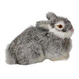 Maxbell Simulation Relastic Rabbit Home Decorations- Gray