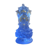 Buddha Sculpture Ideal Gifts Desktop Figurine for Festival Bedroom Bookshelf Blue