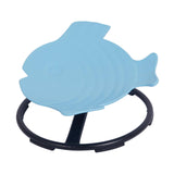 Maxbell Kids Swivel Chair Non Slip Sensory Swivel Chair for Children Motion Sickness Blue