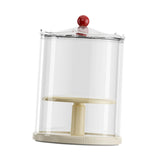 Maxbell Action Figure Display Case Clear Rotating Organizer for Model Doll Desk Home yellow