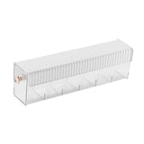 Maxbell Wall Mount Drawer Storage Box 6 Grids Transparent for Belts Panties Lingerie White