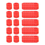 Maxbell 50 Pieces 0.35inch Race Pigeon Leg Snap Ring Multipurpose Plastic