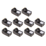 Maxbell 10Pieces UK Plug Poe Power Supply 48V 0.5A Over Ethernet Switch Router