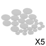 5x1 Set Bassoon Leather Pads Soundhole Mats