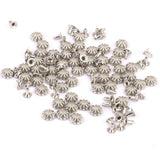 Maxbell 4xPumpkin Shape Rivets Studs 50 sets Silver