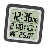 Indoor Temperature Dispaly Meter White Desk Temperature Display Easy to View Black