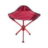 Maxbell Camping Stool Seat Portable Foldable Small Chair for Gardening Concert Beach red