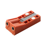 Woodworking Hole Drilling Locator Red for Board Splicing Furniture Repairing Twin Pocket