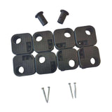 Maxbell 8 Pieces Camping Chair Replacement Feet Camp Chair Accessories Parts Premium Black