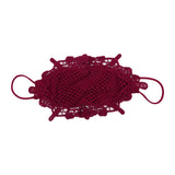 Maxbell Lace Face Cover Fast Dry Portable Summer Mask for Cycling Traveling Climbing Red