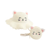 Maxbell Straw Hat and Small Bag Set Sun Hat for Outdoor Activities Vocations Holiday White