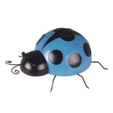 Maxbell 3Pcs Mini Metal Ladybug Fence Hanger Wall Hanging Outdoor Garden Decor 10cm
