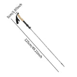 Maxbell Walking Stick Portable Hiking Pole for Hiking Outdoor Adventures Backpacking Gray