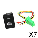 Maxbell 7xPush Switch White LED Headlight Symbol For        2008-up