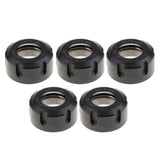 Maxbell 5Pcs Black ER25UM Collet Clamping Nut for CNC Milling Chuck Holder Lathe