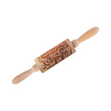 Maxbell Embossed Rolling Pin for Party Favors Thanksgiving Father and Mother's Gifts Style B
