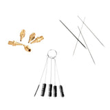 Maxbell 5pcs Brushes/0.3mm Nozzles (Random Color)/ Replacement Needle for Airbrush