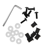 Maxbell 3x5mm Fairing Windscreen Screw Bolt Kit Windshield Mounting Nuts Black