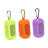 Maxbell 3x Gym Ice Towel Running Exercise Fast Drying Sports Cooling Towel with Case Orange Green Violet