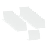 Maxbell 20 Pieces Acrylic Mini Chalkboard Signs Tabletop for Parties Buffet Birthday White