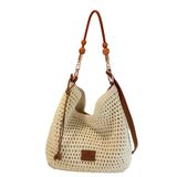 Maxbell Crochet Beach Large Capacity Casual Bohemia Women for Shopping Vacation Work
