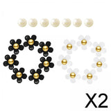 Maxbell 2xBeach Bag Flower Charms Accessories Stylish Beach Totes Accessories Inserts, Style D