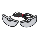 Maxbell Motorcycle Decorative License Plate Light Accessory Stylish Versatile 2400LM Half Circle Green