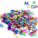 Maxbell 3x 200PCS Letters Sequin Confetti Scrapbooking DIY Crafts For Party Favors NEW