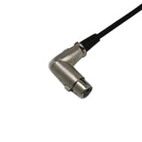 Maxbell 3x3Pin XLR Right Angle 90 Degree Female to Male Mic Cable Connector