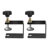 Maxbell 2x Drawer Fixing Clips Universal Easy to Use Steel Drawer Installation Clamp Black