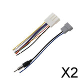 Maxbell 2xCar Radio Stereo Wiring Harness Cable+Antenna Adapter for   370Z Altima