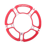 Maxbell Bike 170mm Crank Arm Bicycle Crankset BCD 130mm Crank 53 56 58T Red 53T - Aladdin Shoppers