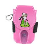 Golf Ball Waist Bag with Tee Holder Storage Pocket for Golfer Women Men Gift Pink