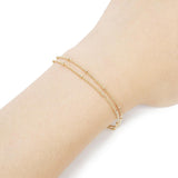 Maxbell Multi-Strand Copper Bracelet Anklet Chain Clips Jewelry Making Chain gold