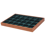 Maxbell Jewelry Display Tray Stackable Storage Tray for Brooch Pin Necklace Earrings Green