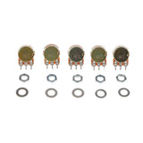 Maxbell 5Pc Single Linear 10mm Potentiometer Rotary 3 Pin with Nuts And Washers 10K - Aladdin Shoppers