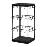 Maxbell Jewelry Organizer Stand Earring Display Stand Holder for Earring Cards Shows Black
