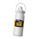 Maxbell 27oz Insulated Water Bottle Outside Water Bottle for Exercise Backpacking Gym White