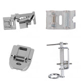 Maxbell Bias Tape Binding Binder Foot For Domestic Sewing Machine+Roller Presser Foot for Domestic Sewing Machine+Invisible Zipper Presser Foot for Domestic Sewing Machine+Universal Quilting Embroidery Presser Foot for Sewing Machine