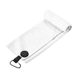 Maxbell Golf Towel with Clip Golfing Gear for Men Women Microfiber Premium Absorbent white